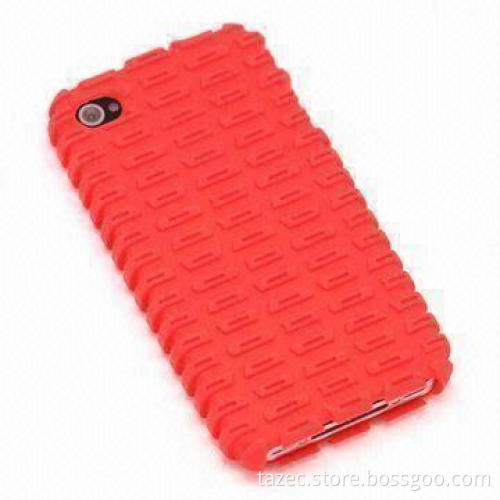 Silicone Mobile Phone Case for Apple's iPhone 4G, Available in Red Color